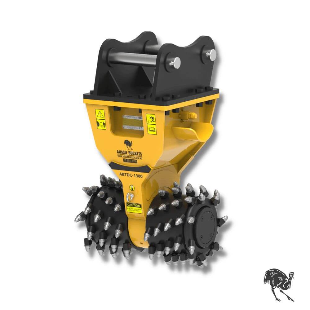 Excavator Attachment Transverse Drum Cutter