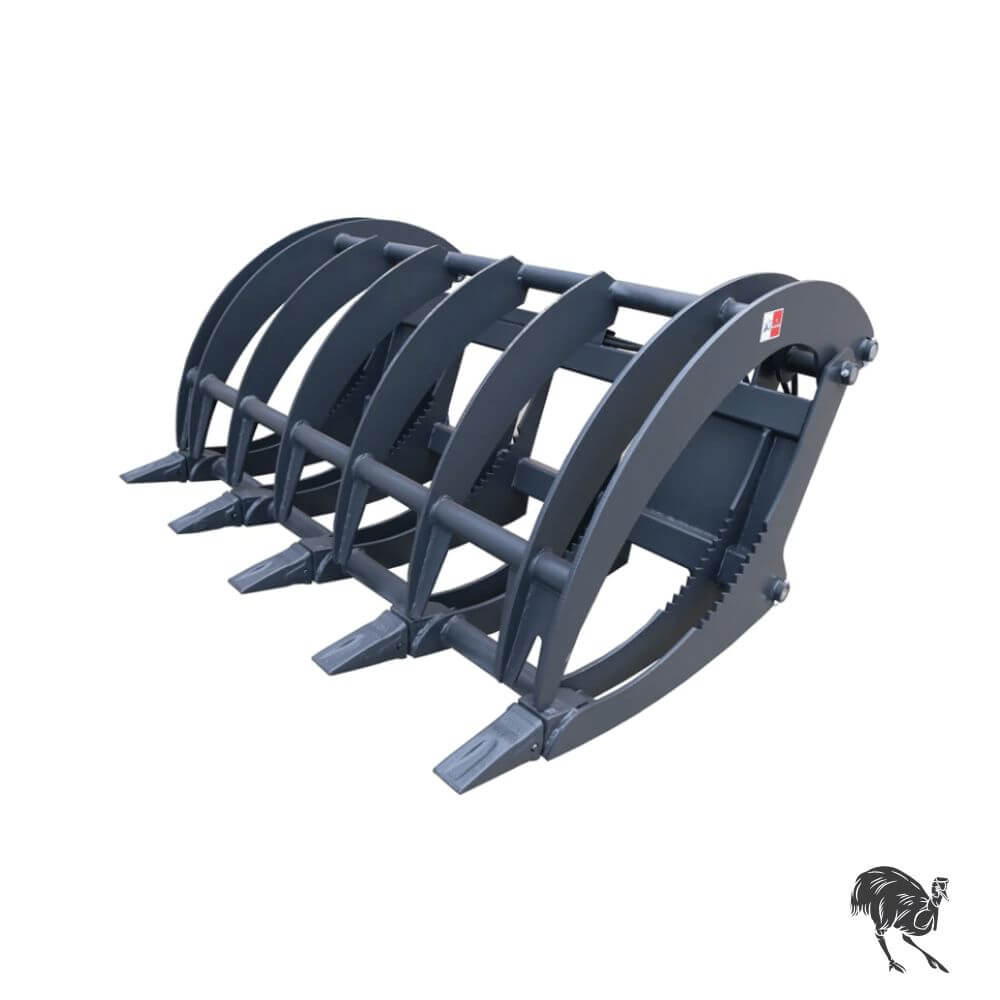 Skid Steer Attachment Heavy Duty Dual Cylinder Claw Grab