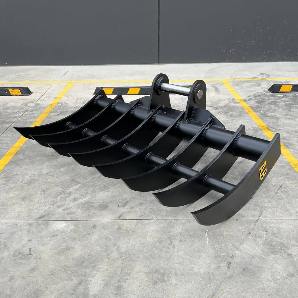 Excavator Attachment Heavy Duty Stick Rake