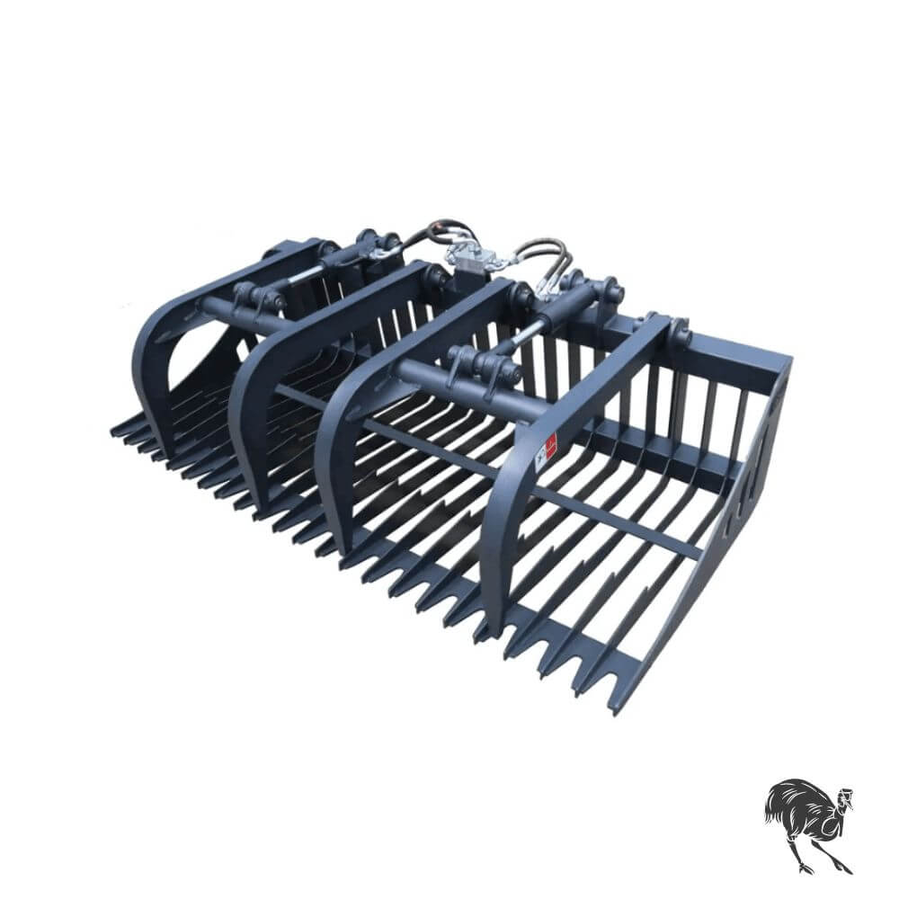 Skid Steer Attachment Skid Steer Light Duty Dual Cylinder Rock Grab