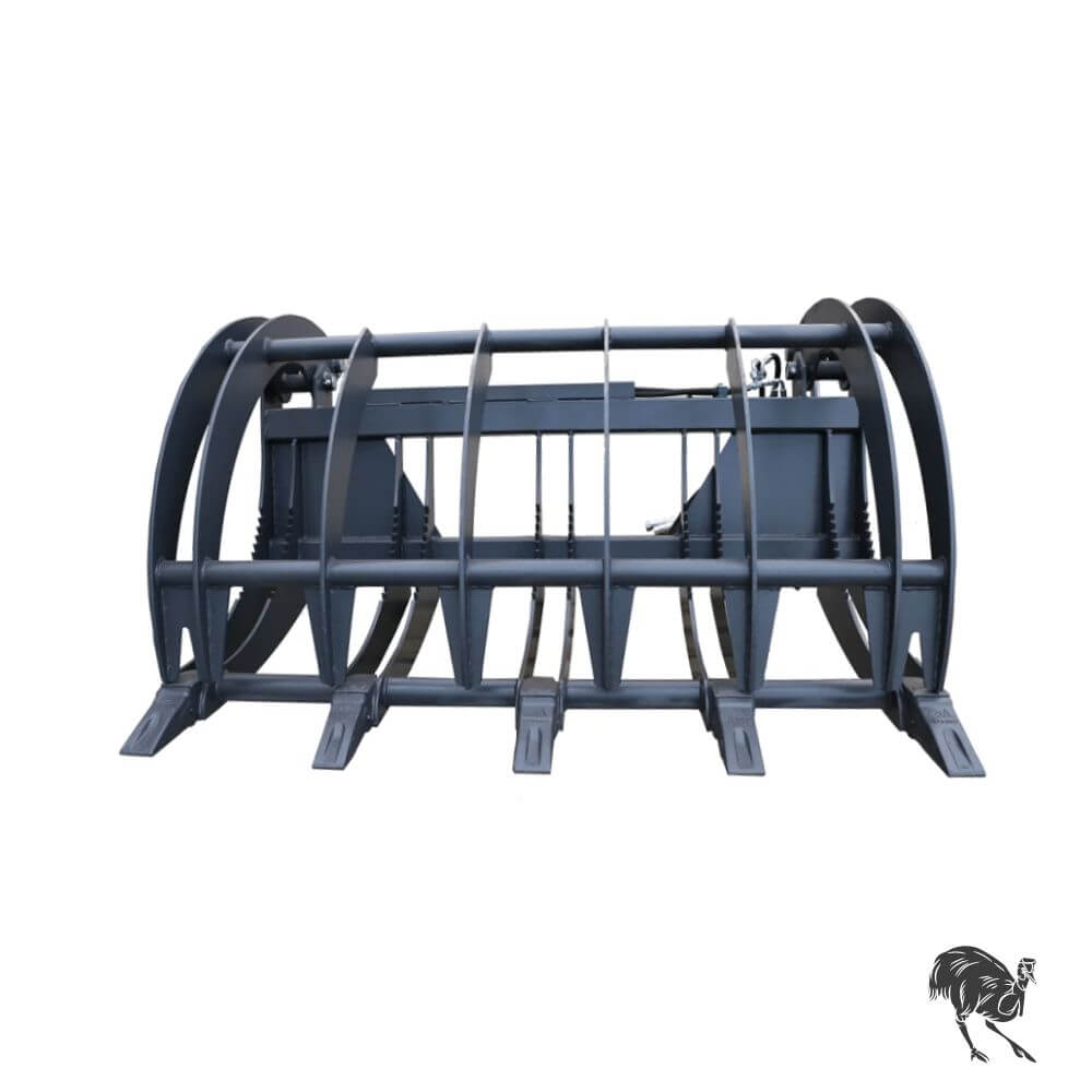 Skid Steer Attachment Heavy Duty Dual Cylinder Claw Grab