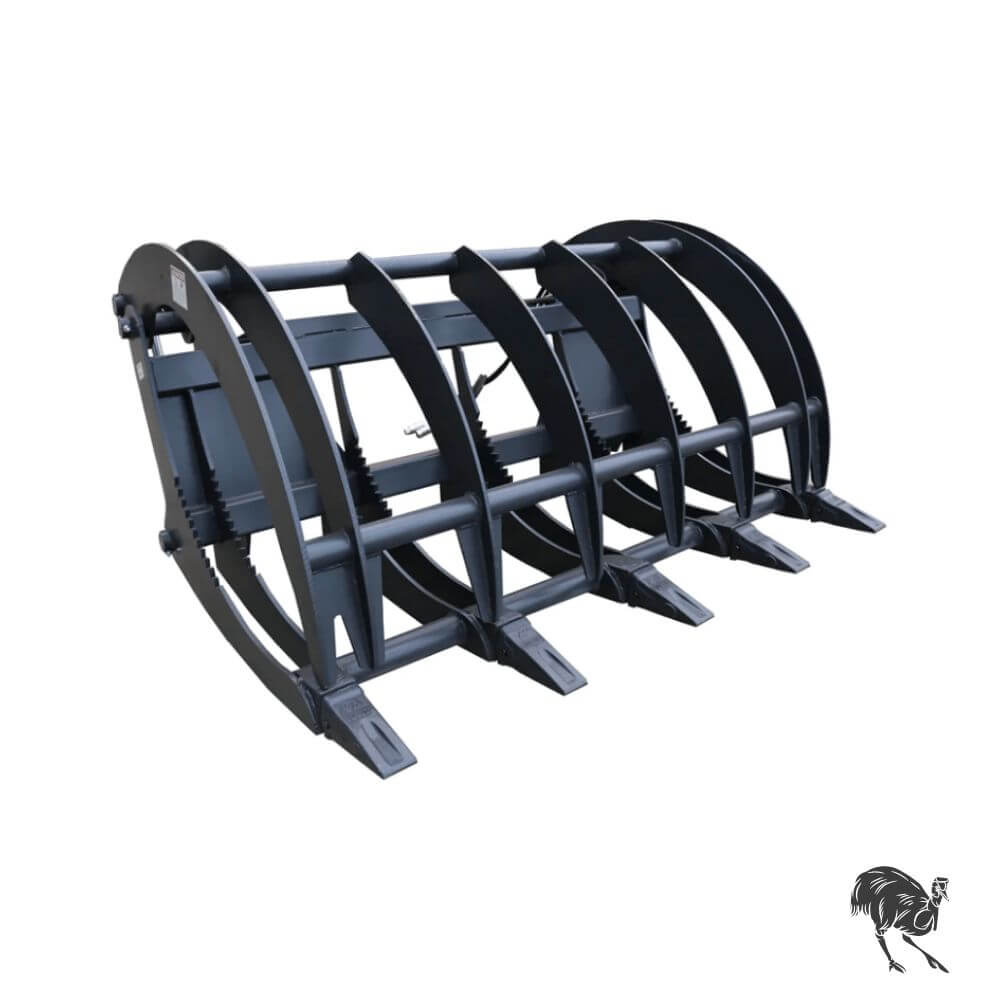 Skid Steer Attachment Heavy Duty Dual Cylinder Claw Grab
