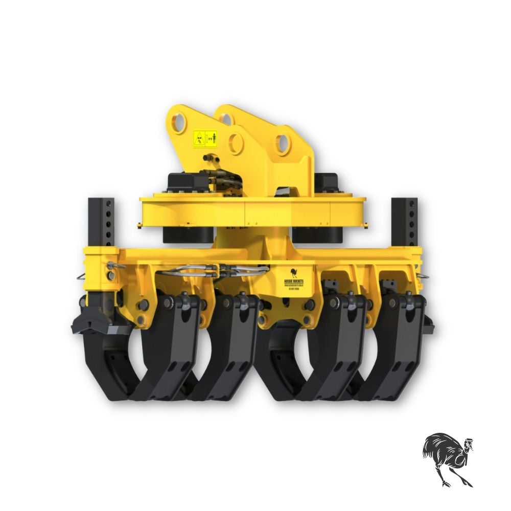 Excavator Grab Rotating Pipe Handler