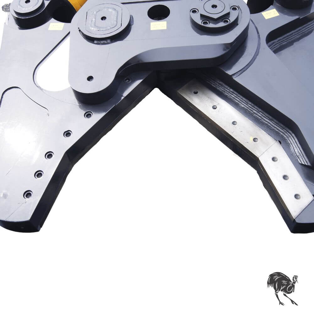 Excavator Attachment Rotating Multiprocessor Shear Jaw