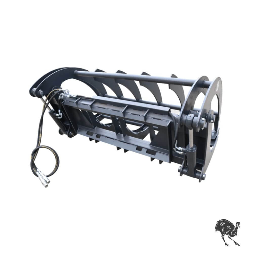 Skid Steer Attachment Heavy Duty Dual Cylinder Claw Grab