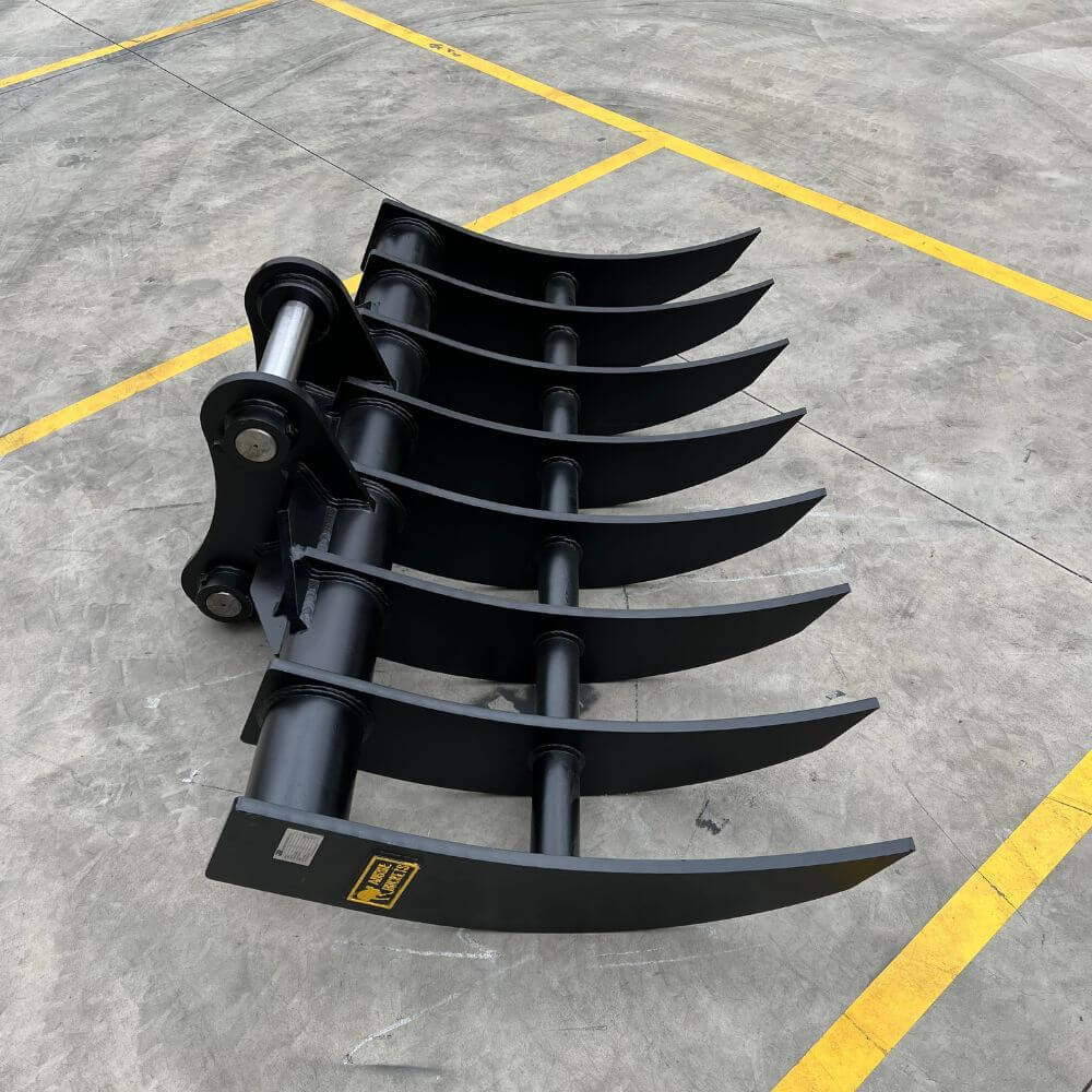 Excavator Attachment Heavy Duty Stick Rake
