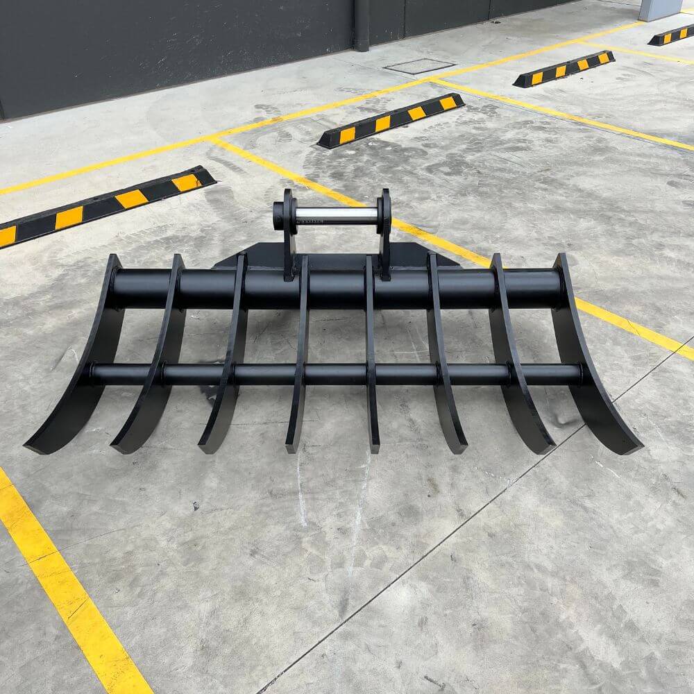 Excavator Attachment Heavy Duty Stick Rake