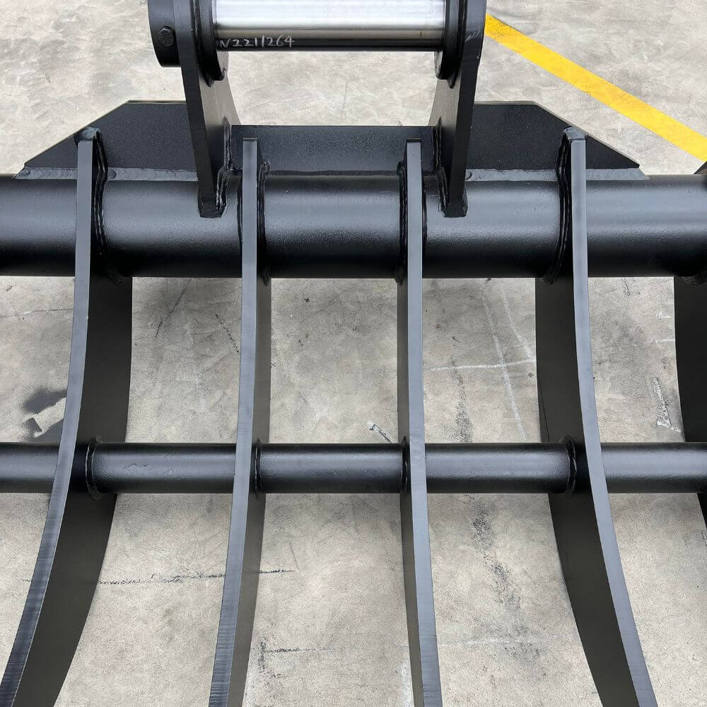 Excavator Attachment Heavy Duty Stick Rake